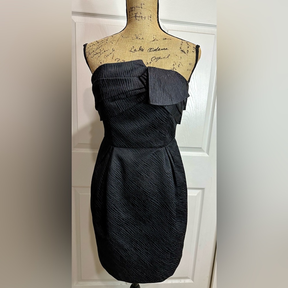 BCBG Generation Strapless Black Cocktail Dress | Size 4